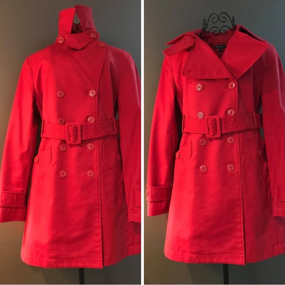 So cute Red Trench